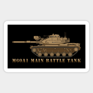 M60A1 Patton Main Battle Tank With Searchlight Vintage American Tanks Buff Gift Magnet